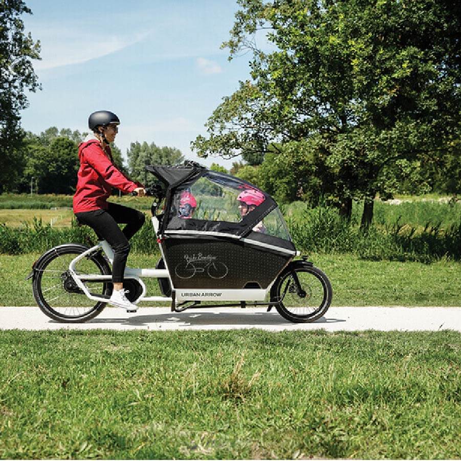 Sonst anstrengende Wege werden mit dem Urban Arrow Family zur "quatlity time".