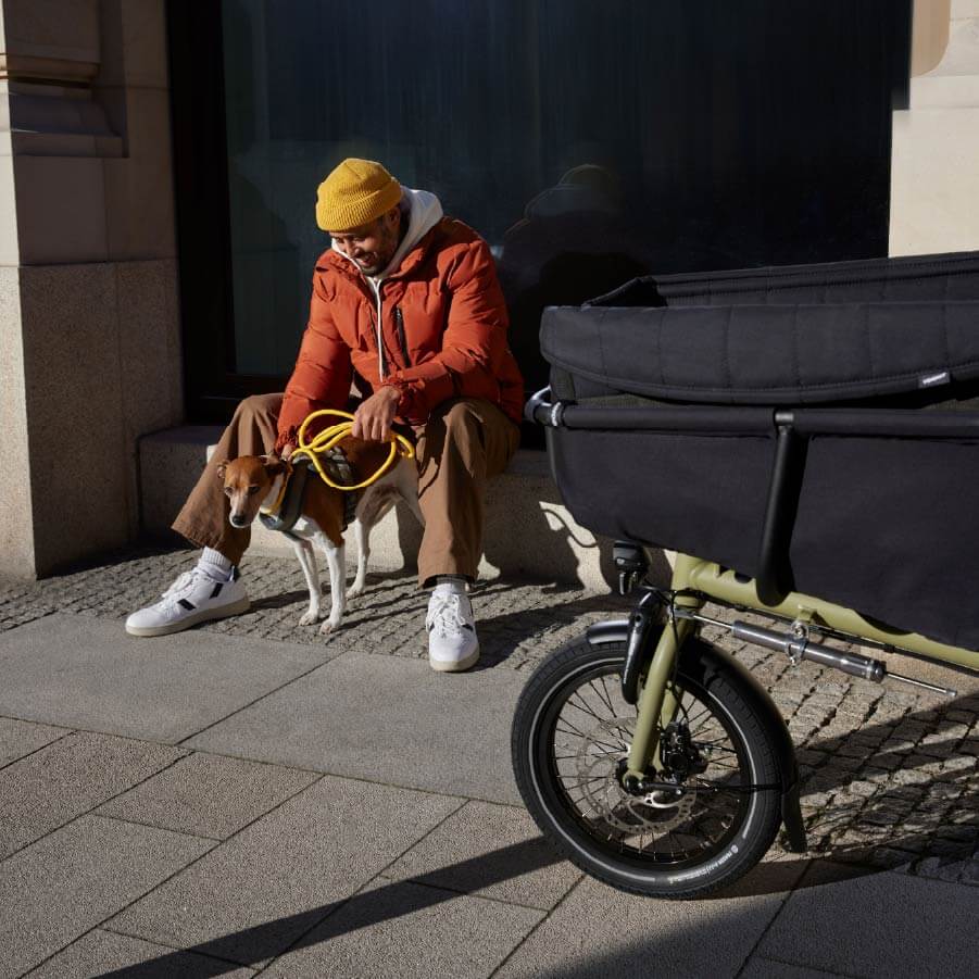 Und an vierbeinige Mitfahrer ist natürlich auch gedacht.