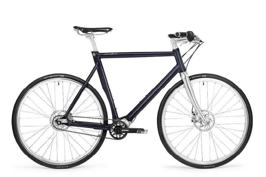das Fahrrad Schindelhauer Wilhelm in Farbe Mitternachtsblau