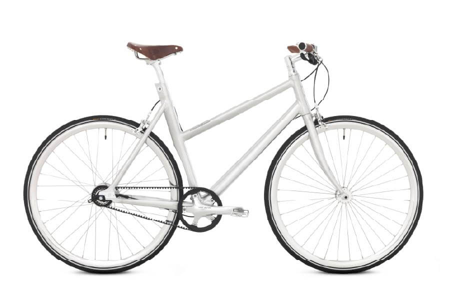 das Fahrrad Schindelhauer Lotte in Farbe alu Pur