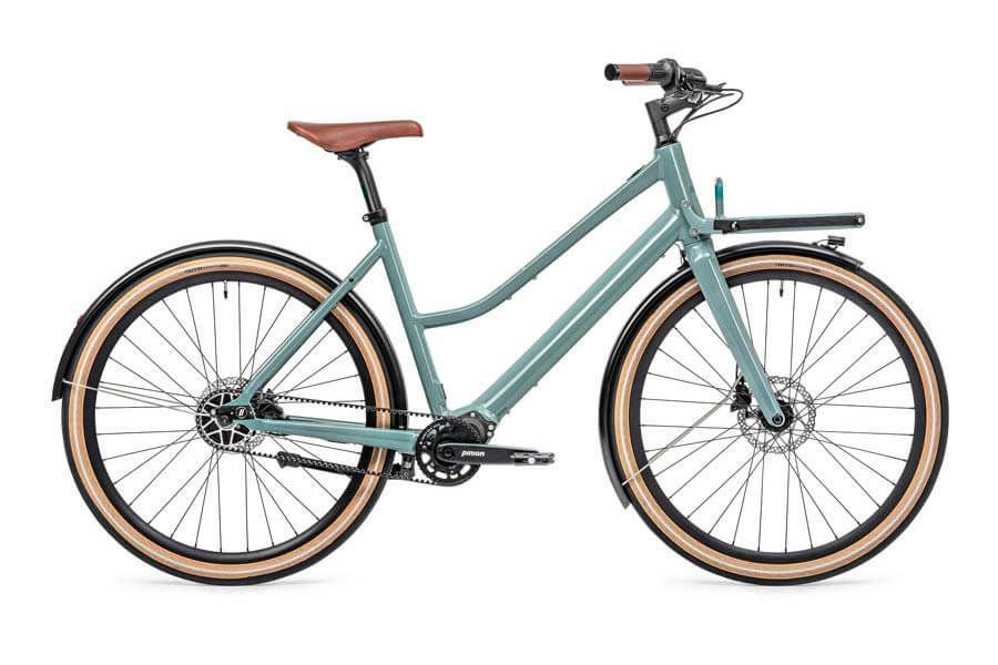 das Fahrrad Schindelhauer Emilia in Farbe salbeigrün